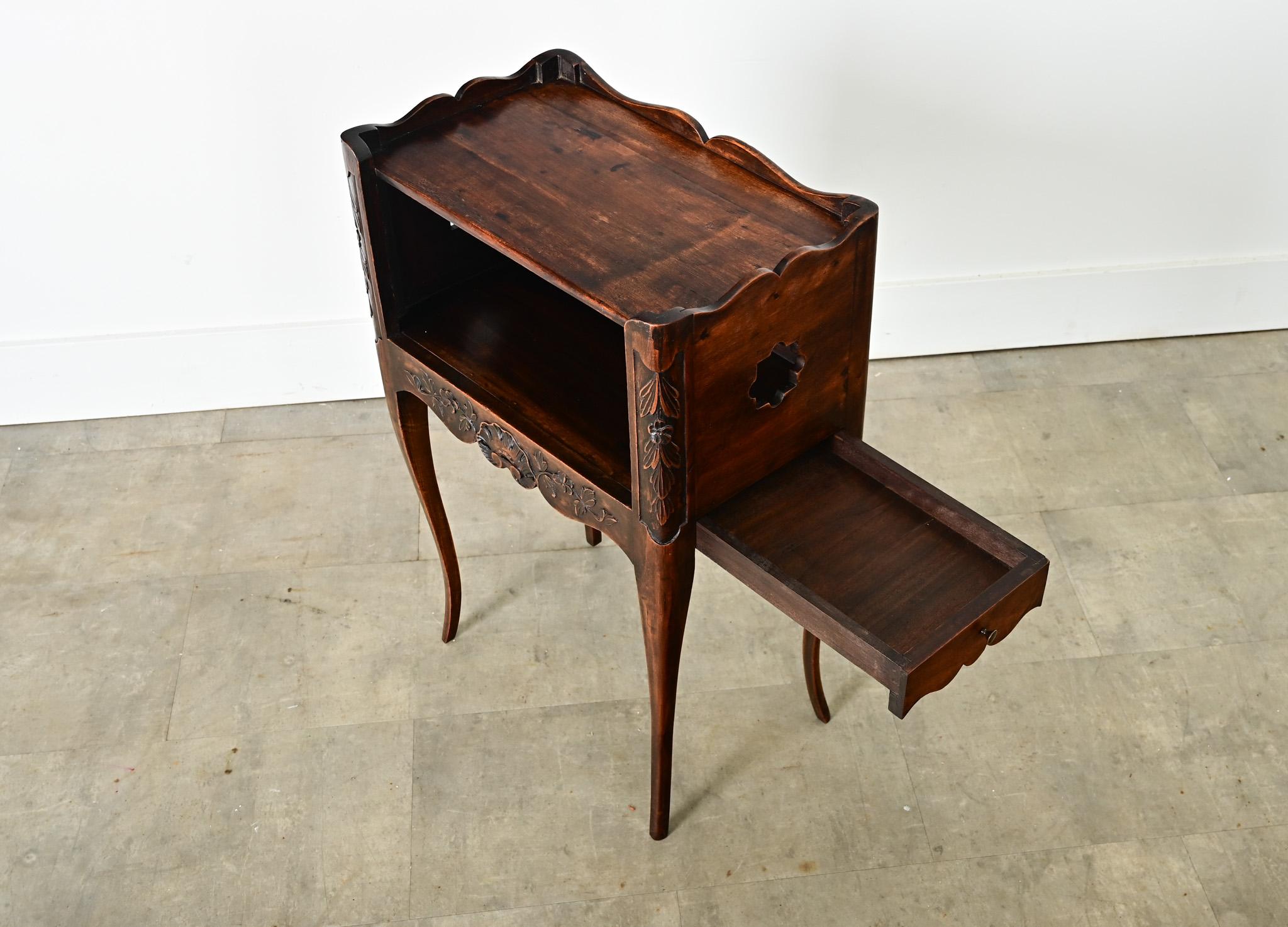 French 19th Century Louis XV Bedside Table For Sale 6
