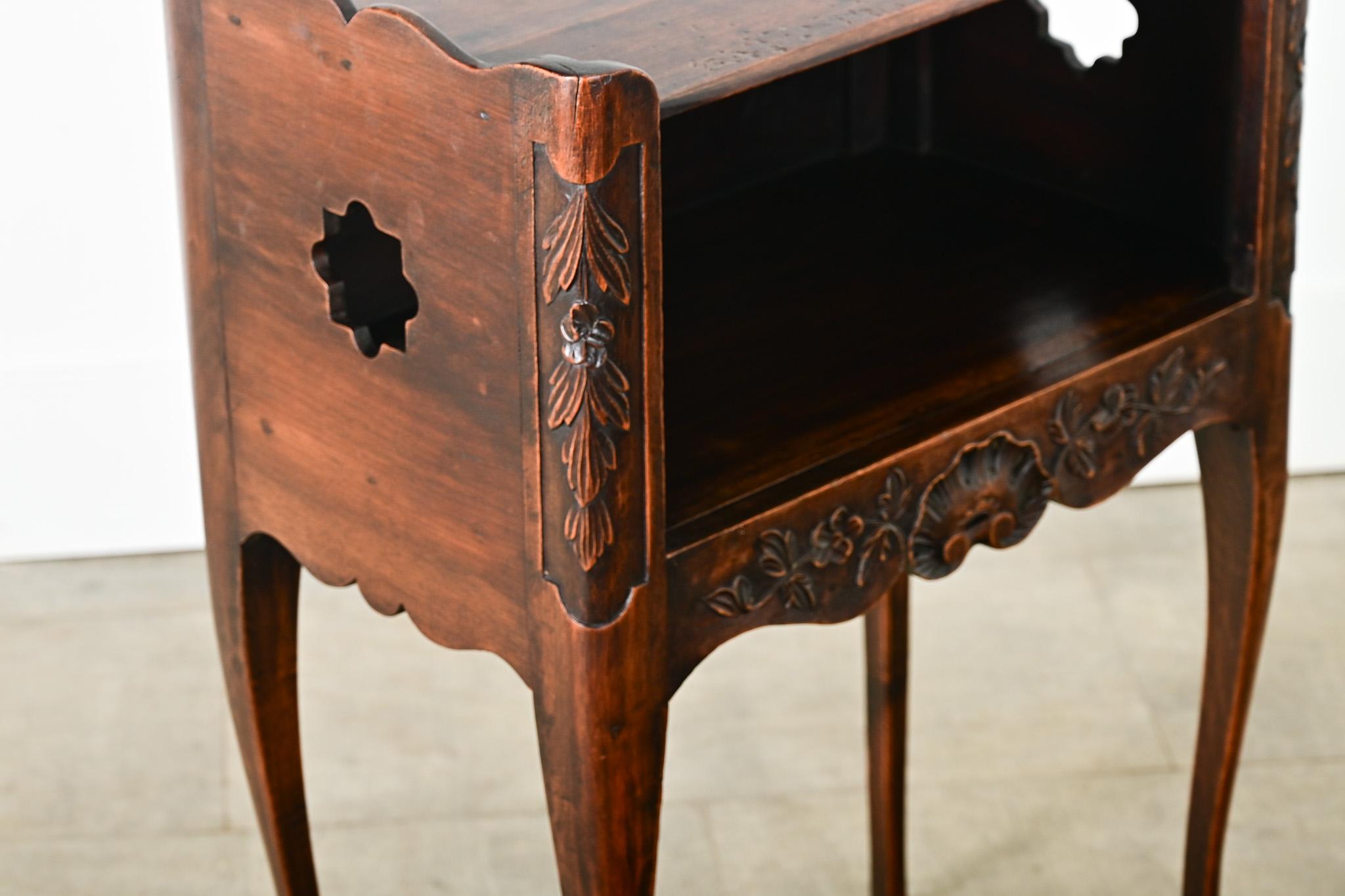 French 19th Century Louis XV Bedside Table For Sale 3