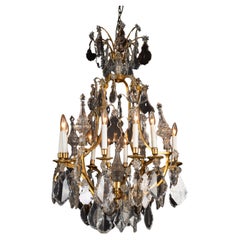 French 19th Century Louis XV Bronze d’Ore & Crystal Chandelier