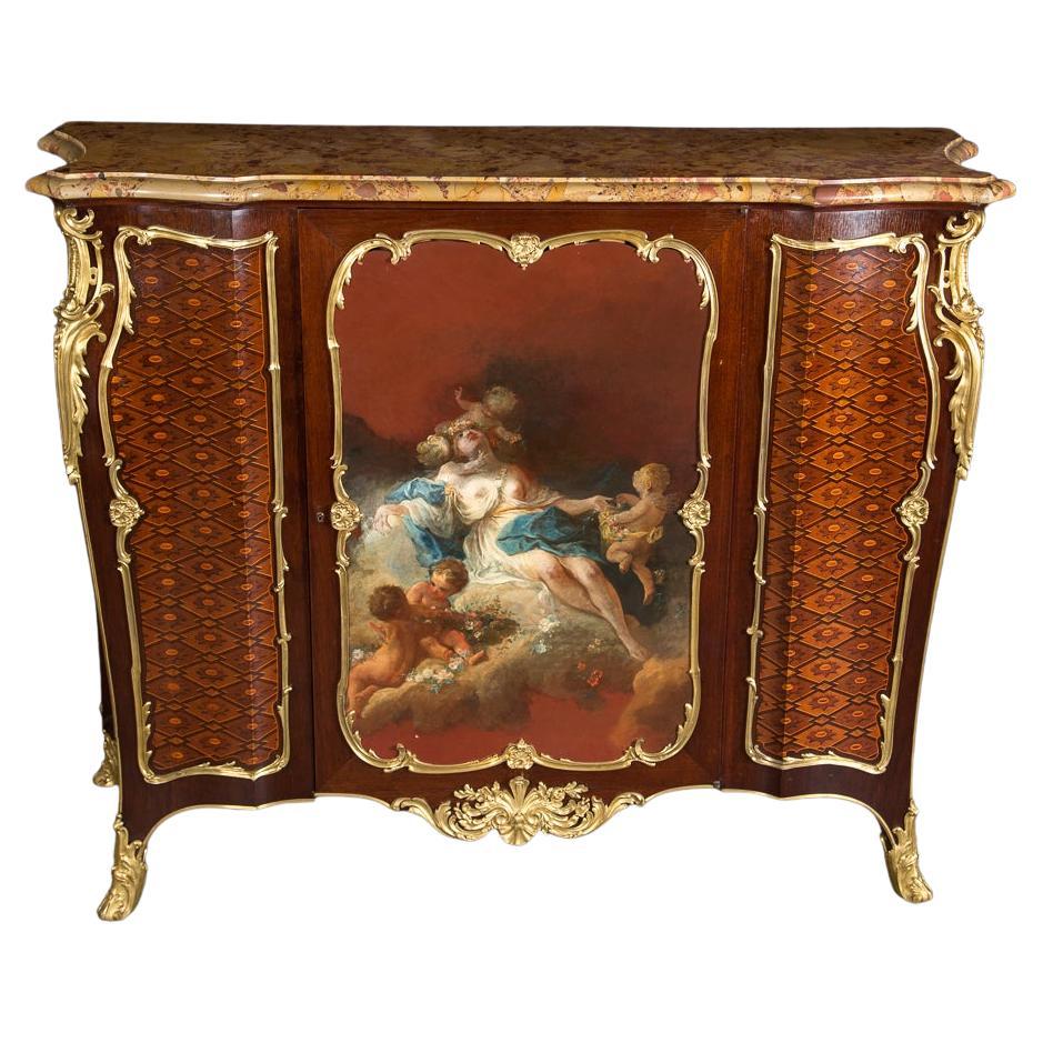 Gabinete Luis XV francés del siglo XIX Firmado: "H. H. Dasson"