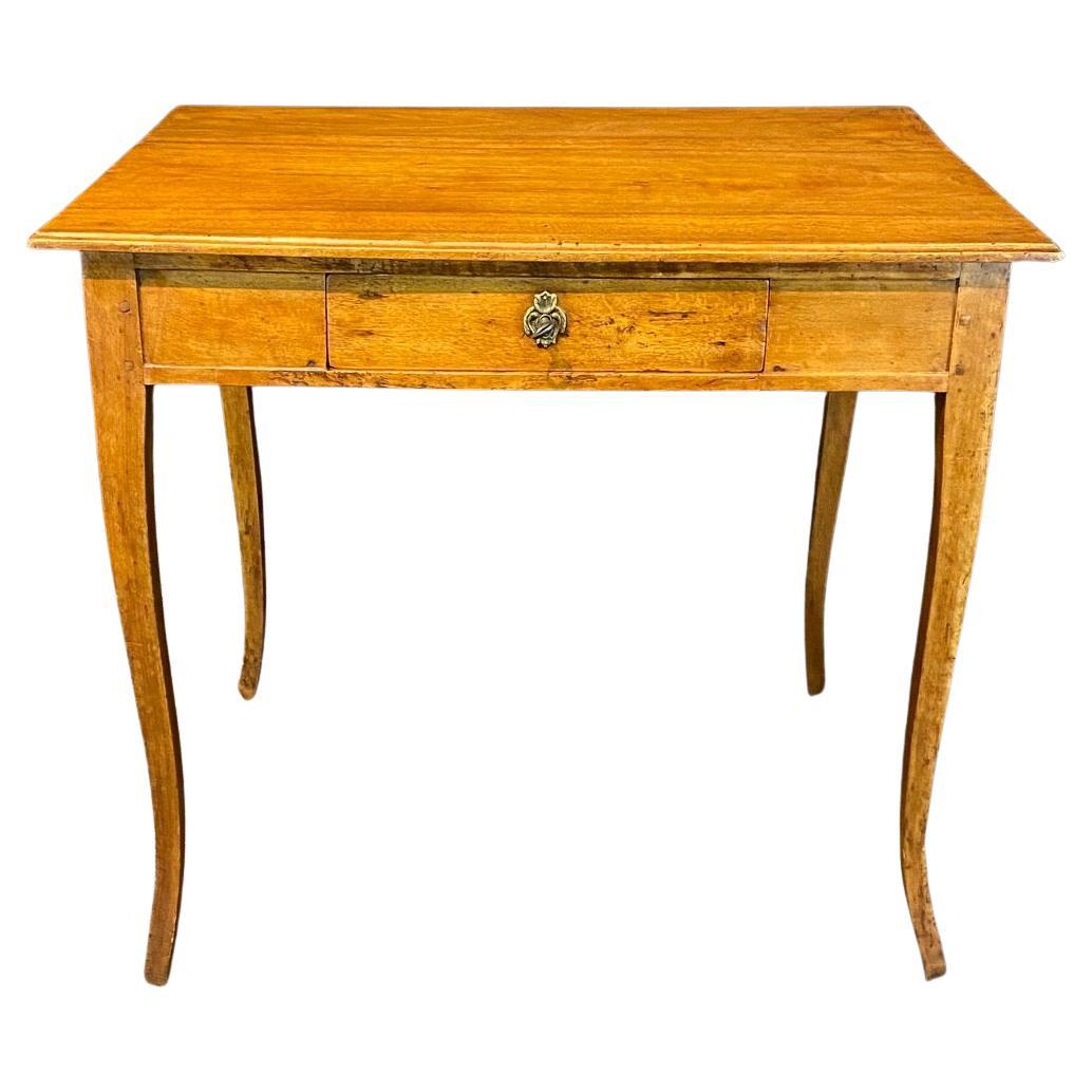 French 19th Century Louis XV Fruitwood Writing Table or Side Table