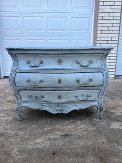 French 19th Century Louis XV Painted Walnut Chest of Drawers