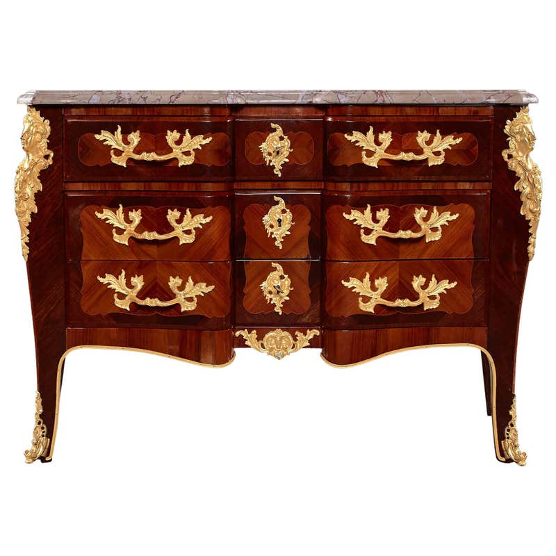 Italian Rococo Style Painted Commode For Sale at 1stDibs
