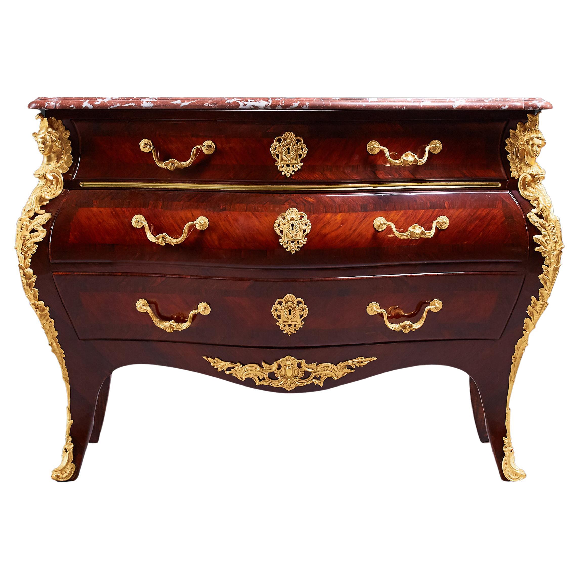 French 19th Century Louis XV Period Commode Styl Rococo