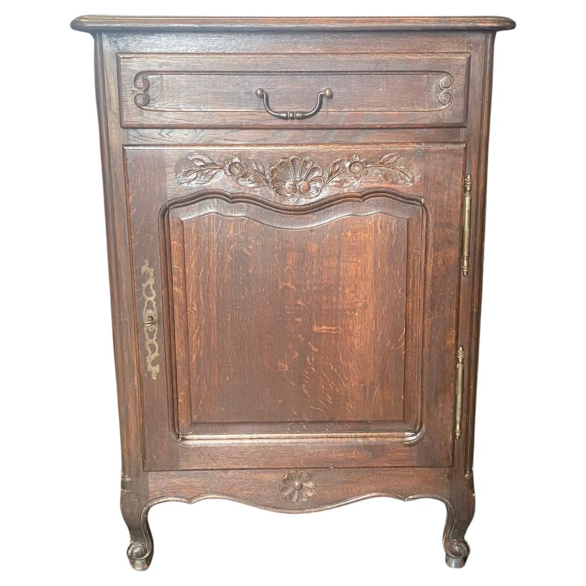 Cabinet Petite Buffet in quercia Luigi XV francese del XIX secolo in vendita