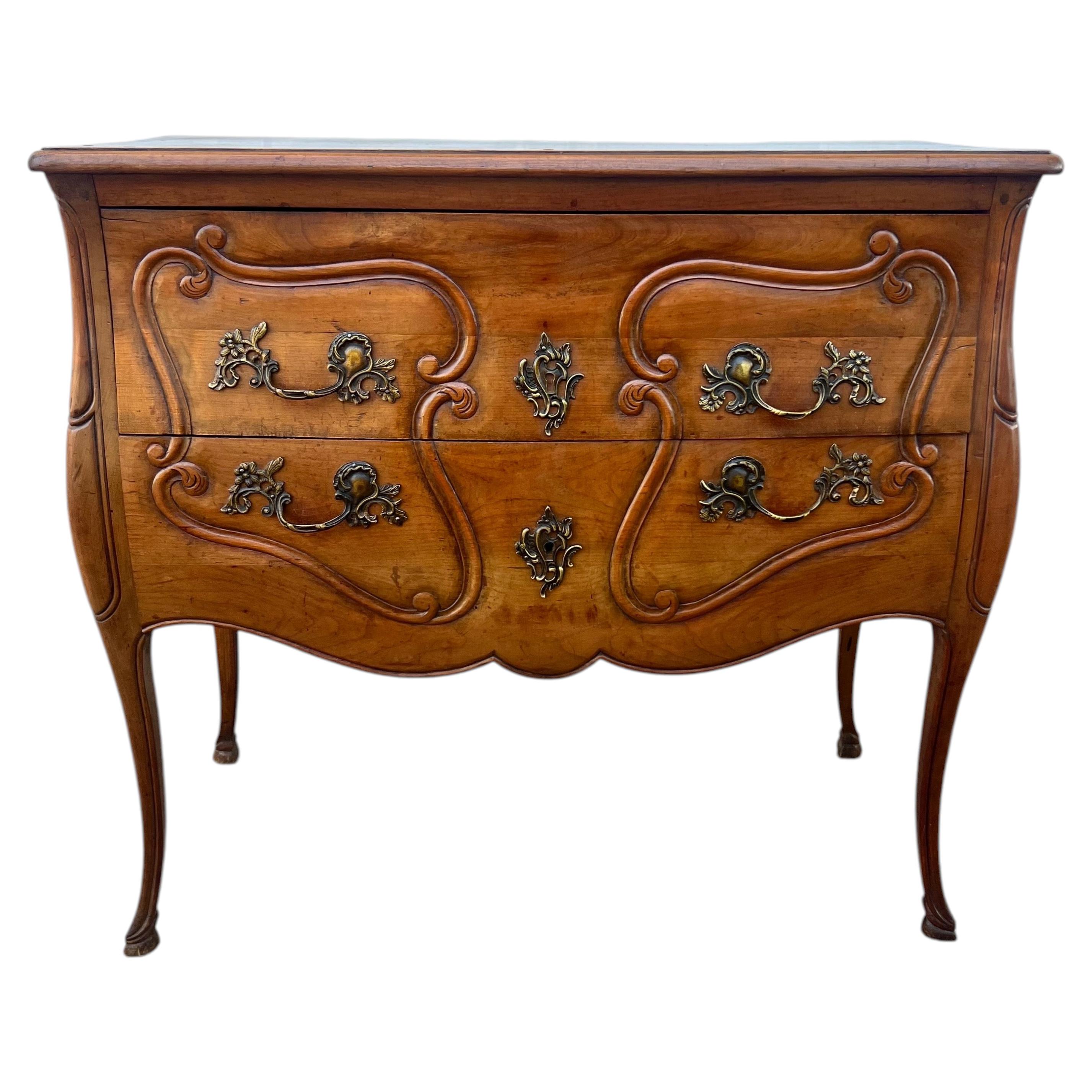 French 19th Century Louis XV Provincial Walnut Chest of Drawers