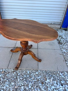 French 19th Century Louis XV Solid Walnut Center Table