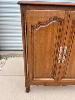 French 19th Century Louis XV Solid Walnut Two Door Cabinet