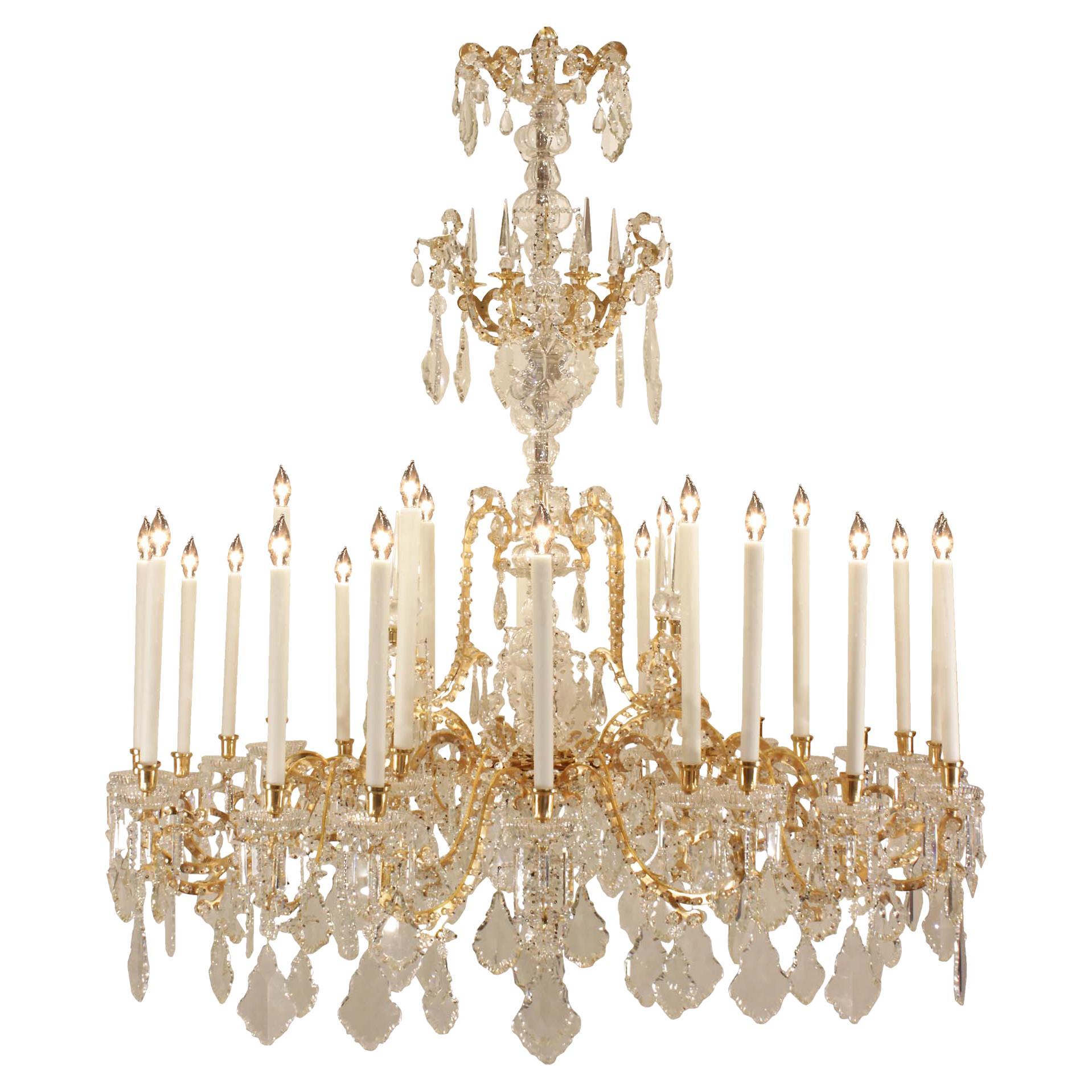 French 19th Century Louis XV St. Baccarat Crystal Chandelier
