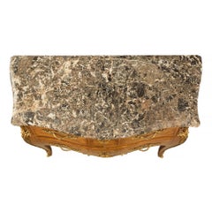 Commode bombée Louis XV du 19ème siècle