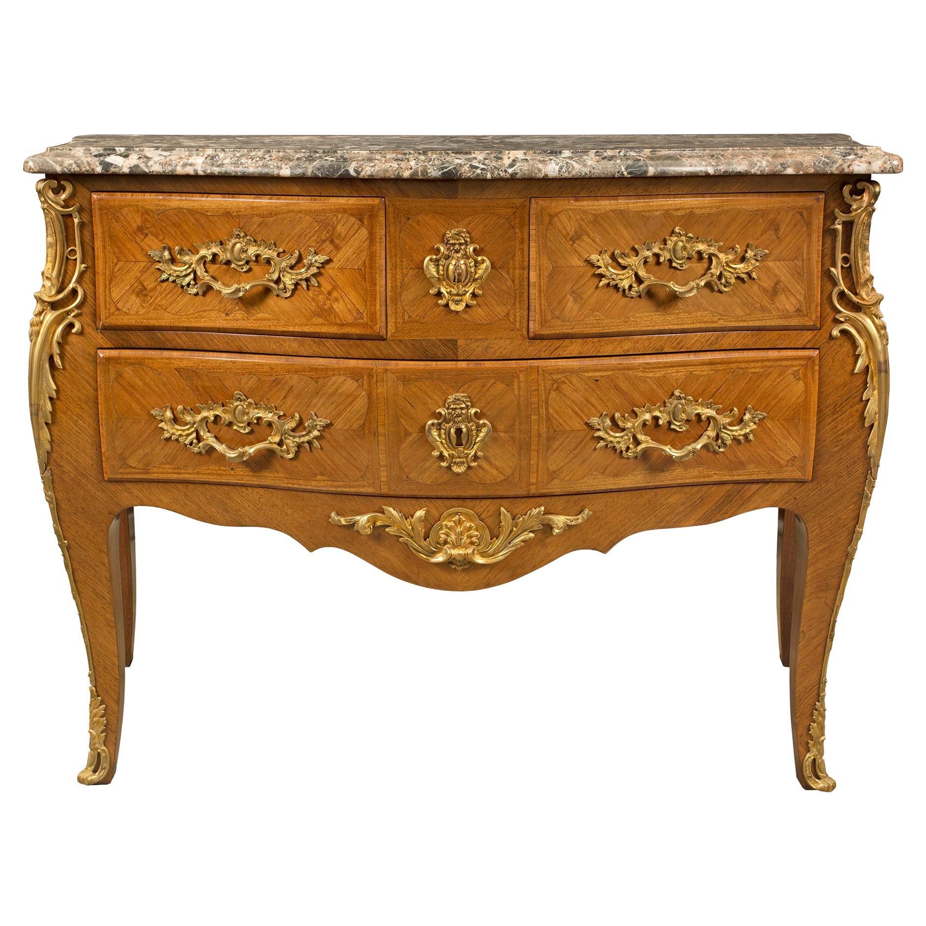 French 19th Century Louis XV St. Bombee Commode For Sale