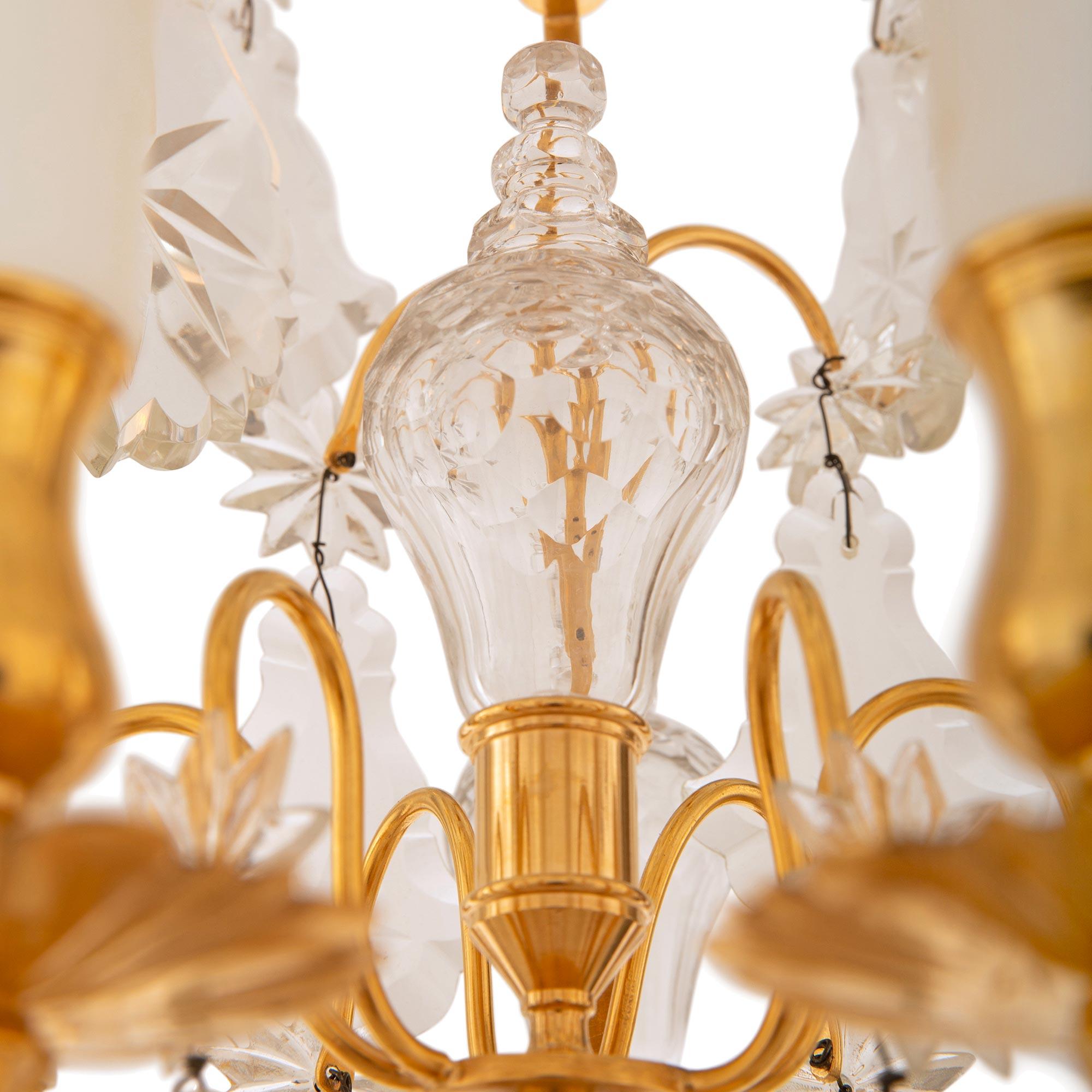 Girándolas francesas del siglo XIX de St. Louis Crystal, Cristal y Ormolu en venta 1