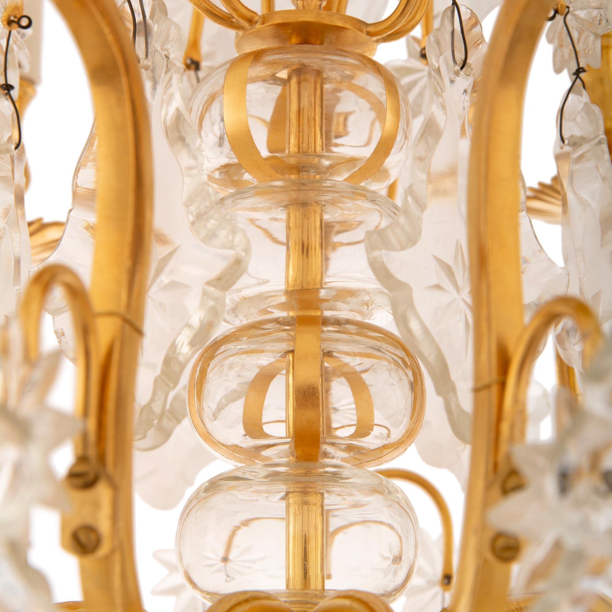 Girándolas francesas del siglo XIX de St. Louis Crystal, Cristal y Ormolu en venta 3