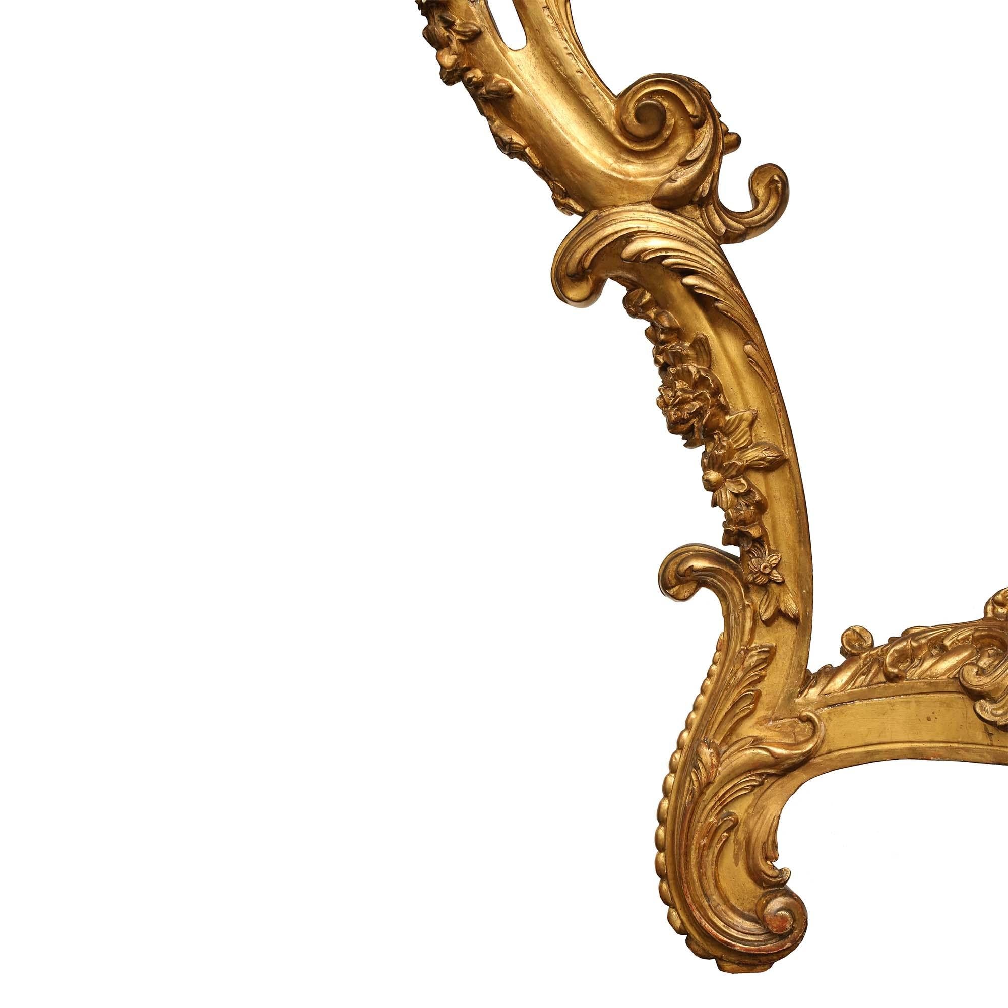 French 19th Century Louis XV St. Giltwood Console with the Original ...
