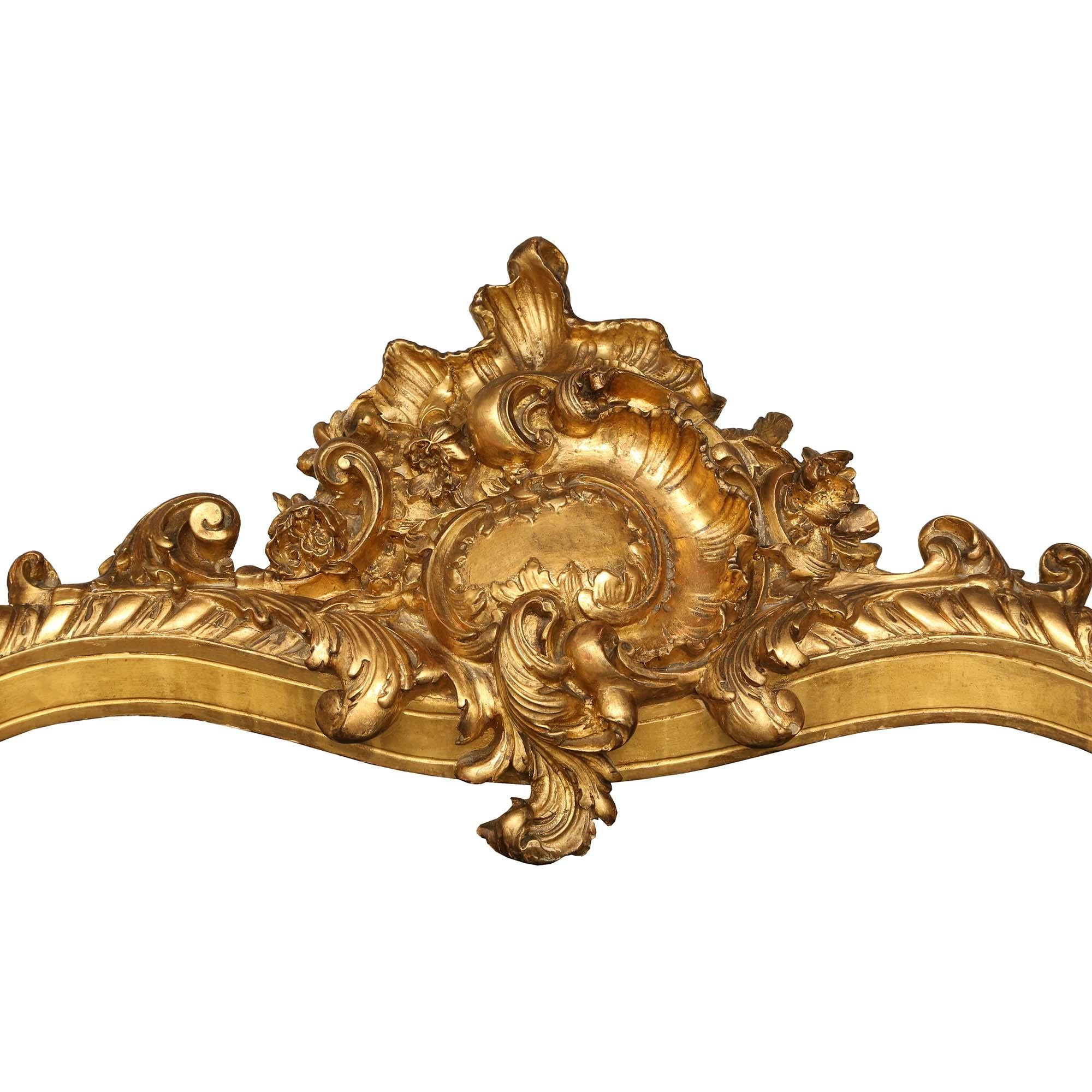 French 19th Century Louis XV St. Giltwood Console with the Original ...