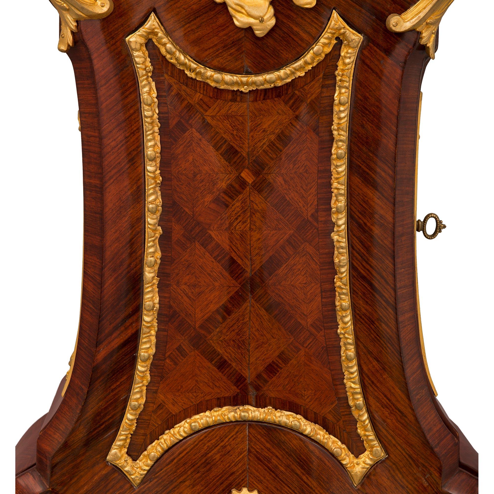 French 19th Century Louis XV St. Grandfather Clock For Sale 3