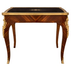 French 19th Century Louis XV St. Kingwood and Ormolu Coffee Table