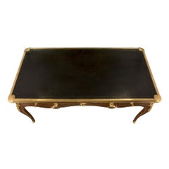 French 19th Century Louis XV St. Kingwood and Ormolu Desk