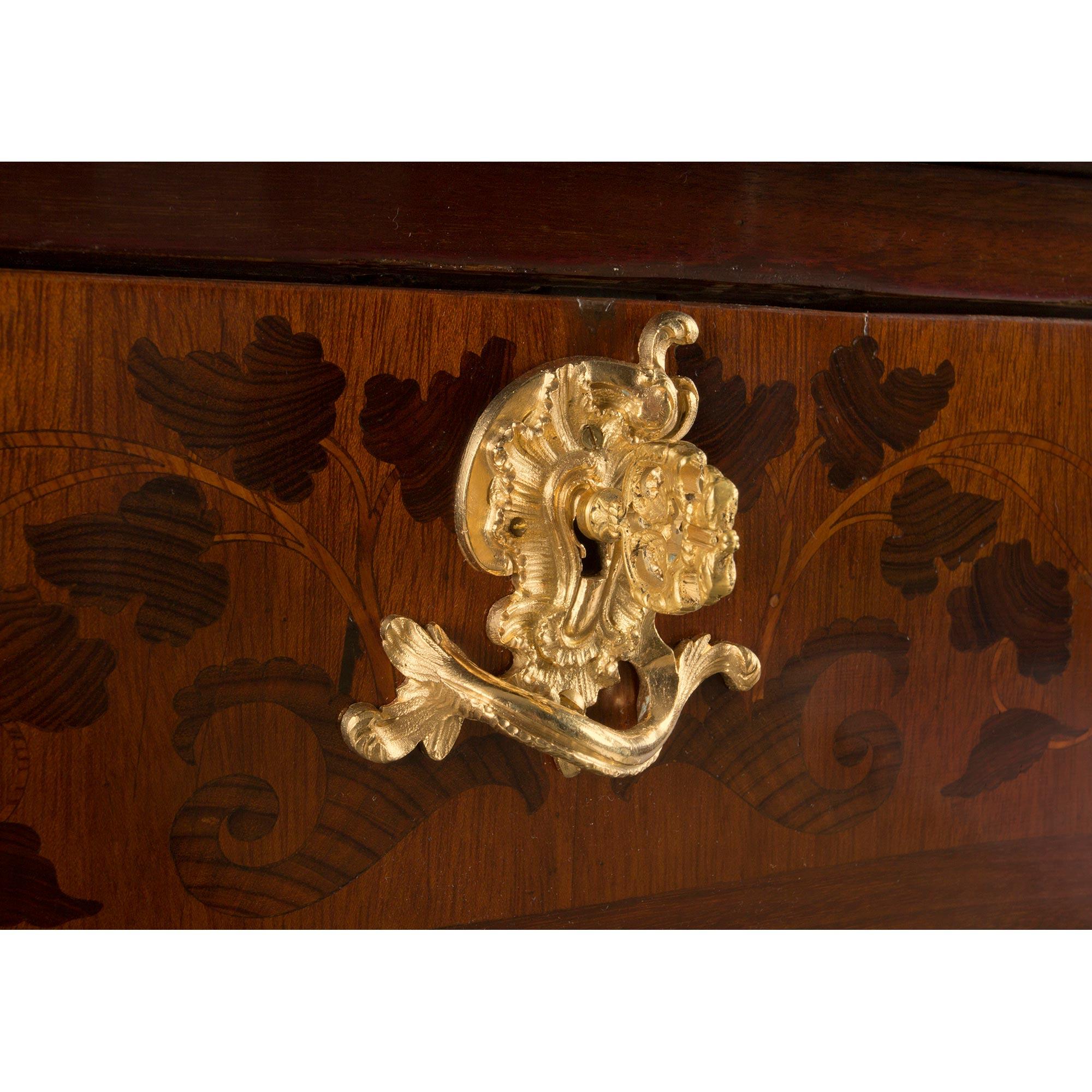 French 19th Century Louis XV St. Kingwood and Ormolu Desk For Sale 3