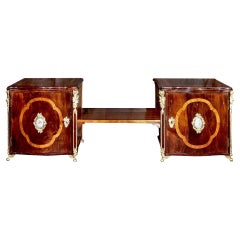 Used French 19th Century Louis XV St. Kingwood and Tulipwood Two Part Cabinet