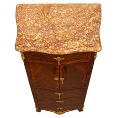 French 19th Century Louis XV St. Kingwood Inlaid Secretary