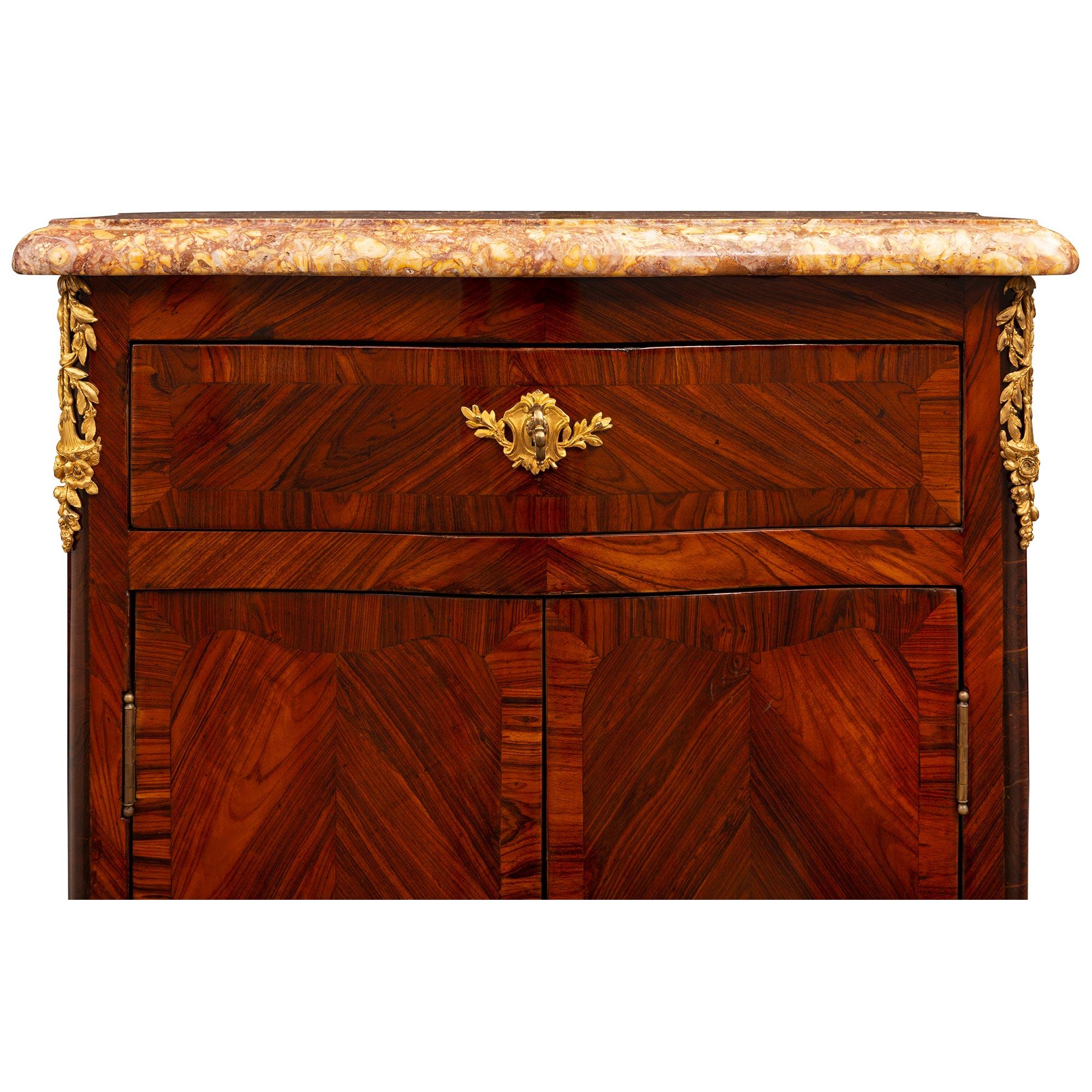 French 19th Century Louis XV St. Kingwood Inlaid Secretary For Sale 2