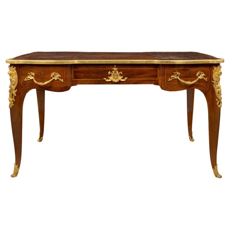 Louis XV bureau plat, 19th century