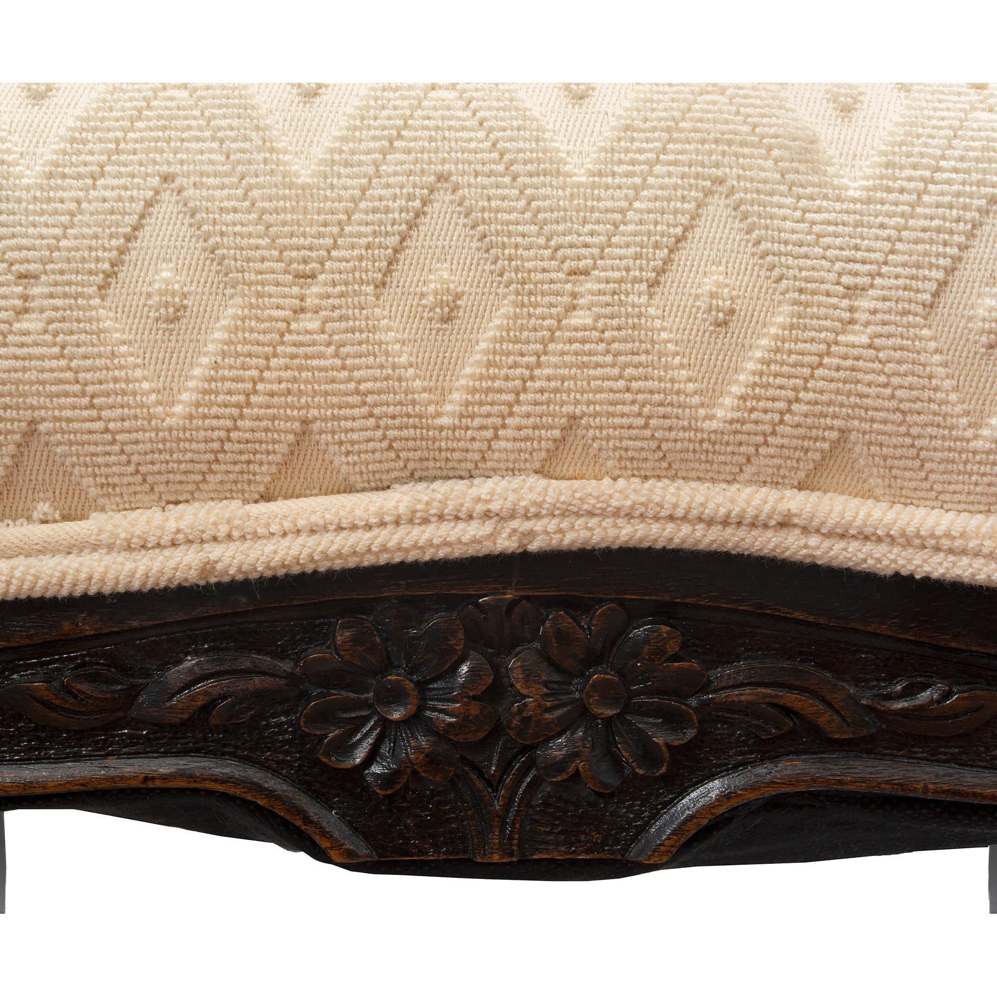 Tabouret français du 19ème siècle de style Louis XV Bon état - En vente à West Palm Beach, FL