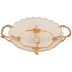 French 19th Century Louis XV St. Ormolu And Baccarat Crystal Centerpiece