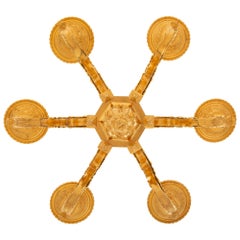 French 19th Century Louis XV St. Ormolu Chandelier Attributed To Vian