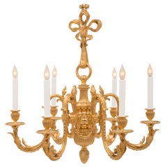 French 19th Century Louis XV St. Ormolu Chandelier