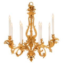 French 19th Century Louis XV St. Ormolu Chandelier