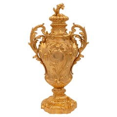 French 19th Century Louis XV St. Ormolu Lidded Urn