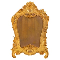 French 19th century Louis XV st. Ormolu picture frame