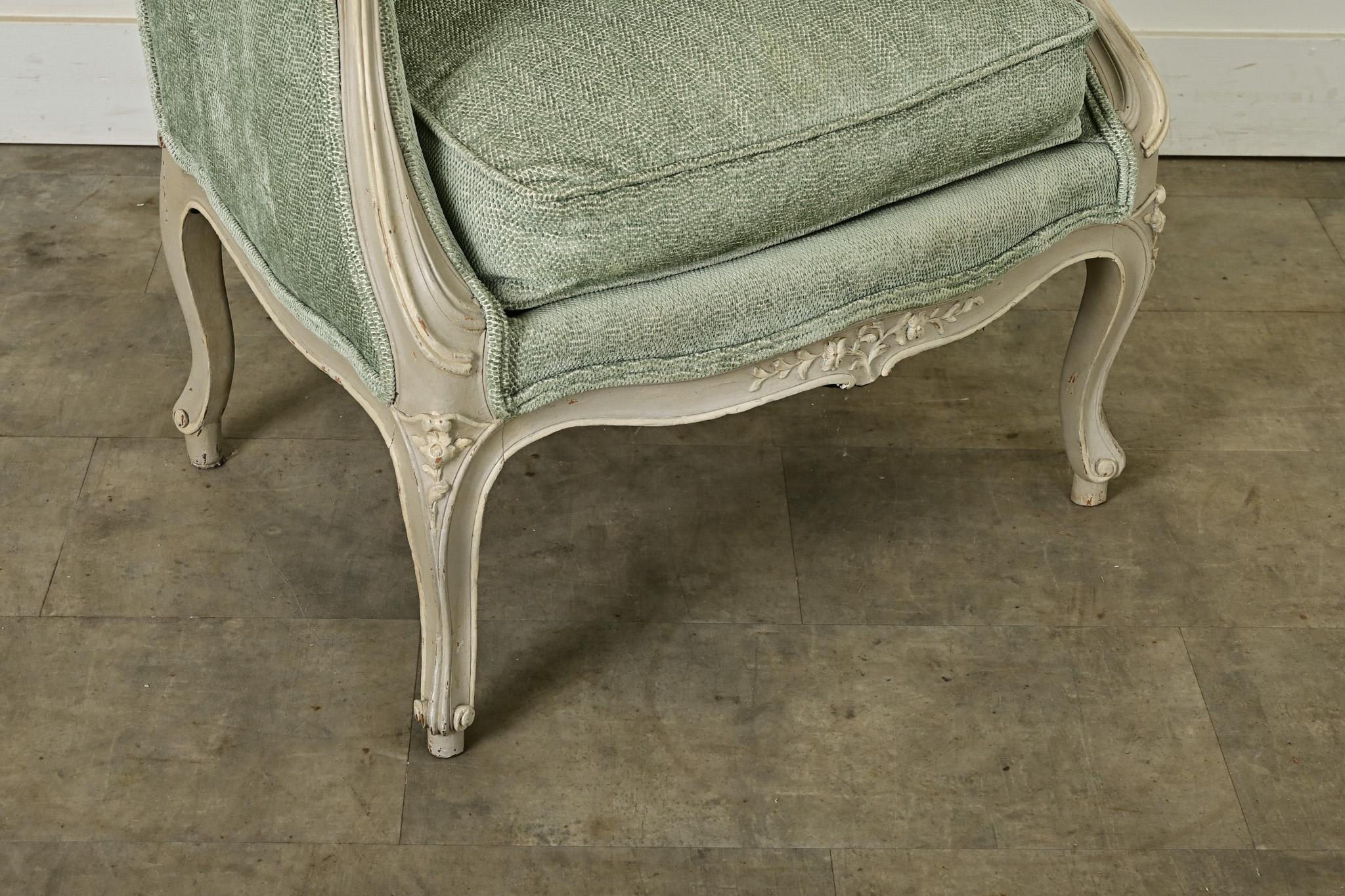 French 19th Century Louis XV Style Bergere For Sale 7