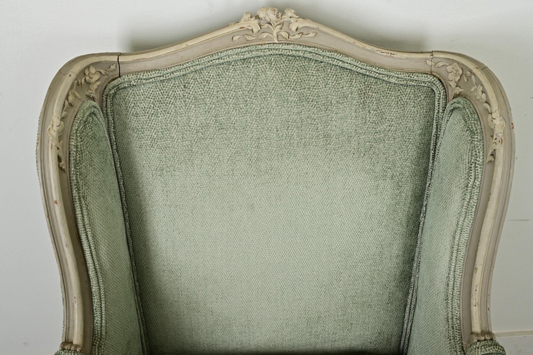 French 19th Century Louis XV Style Bergere For Sale 1