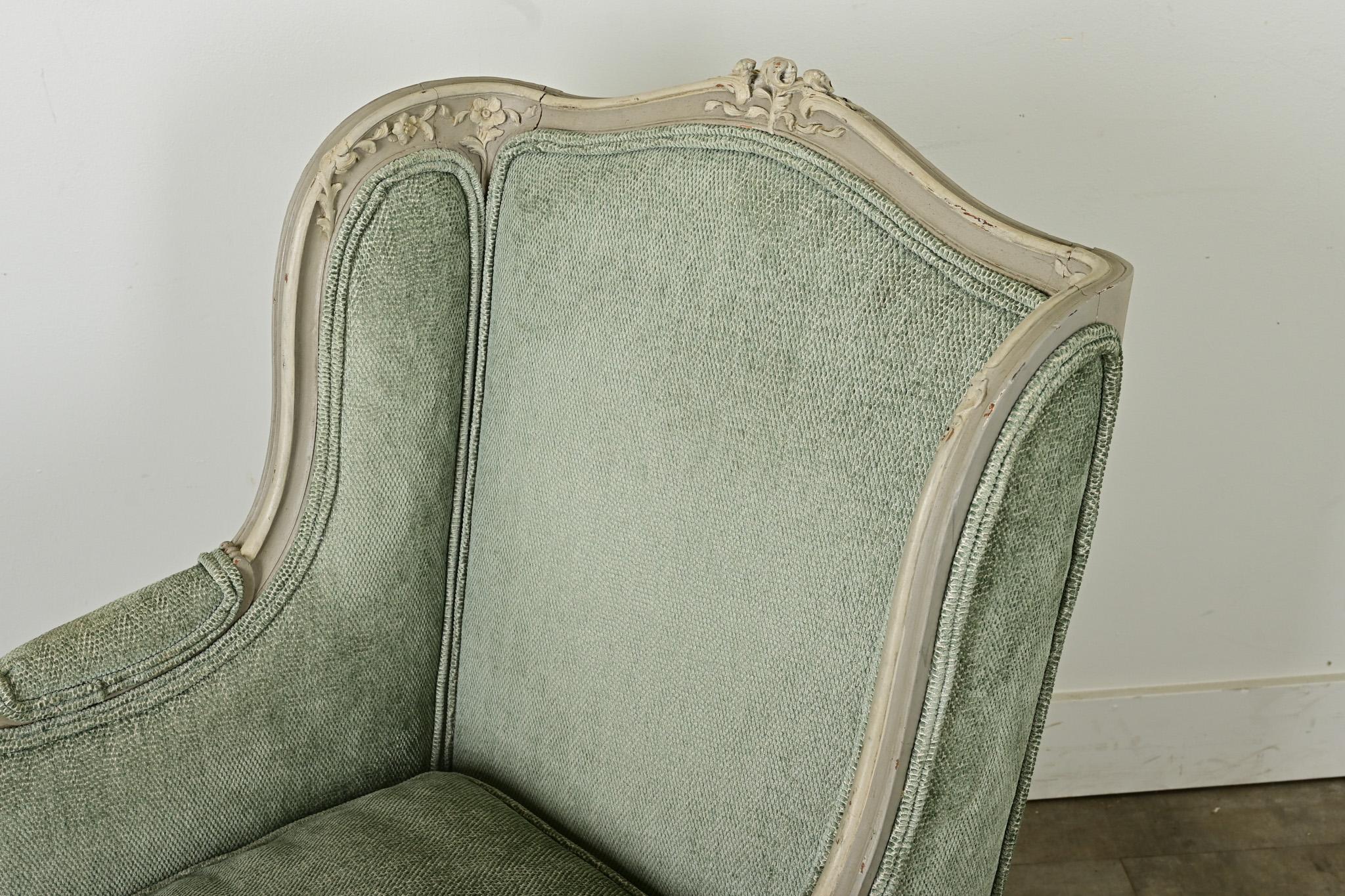 French 19th Century Louis XV Style Bergere For Sale 2