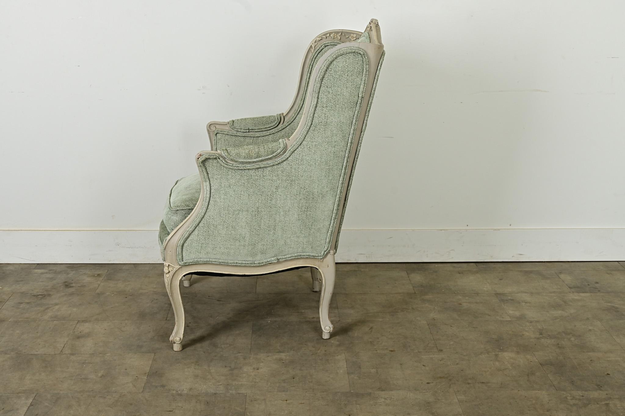 French 19th Century Louis XV Style Bergere For Sale 4