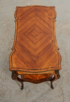 French 19th Century Louis XV-Style Bois Satine Writing Table