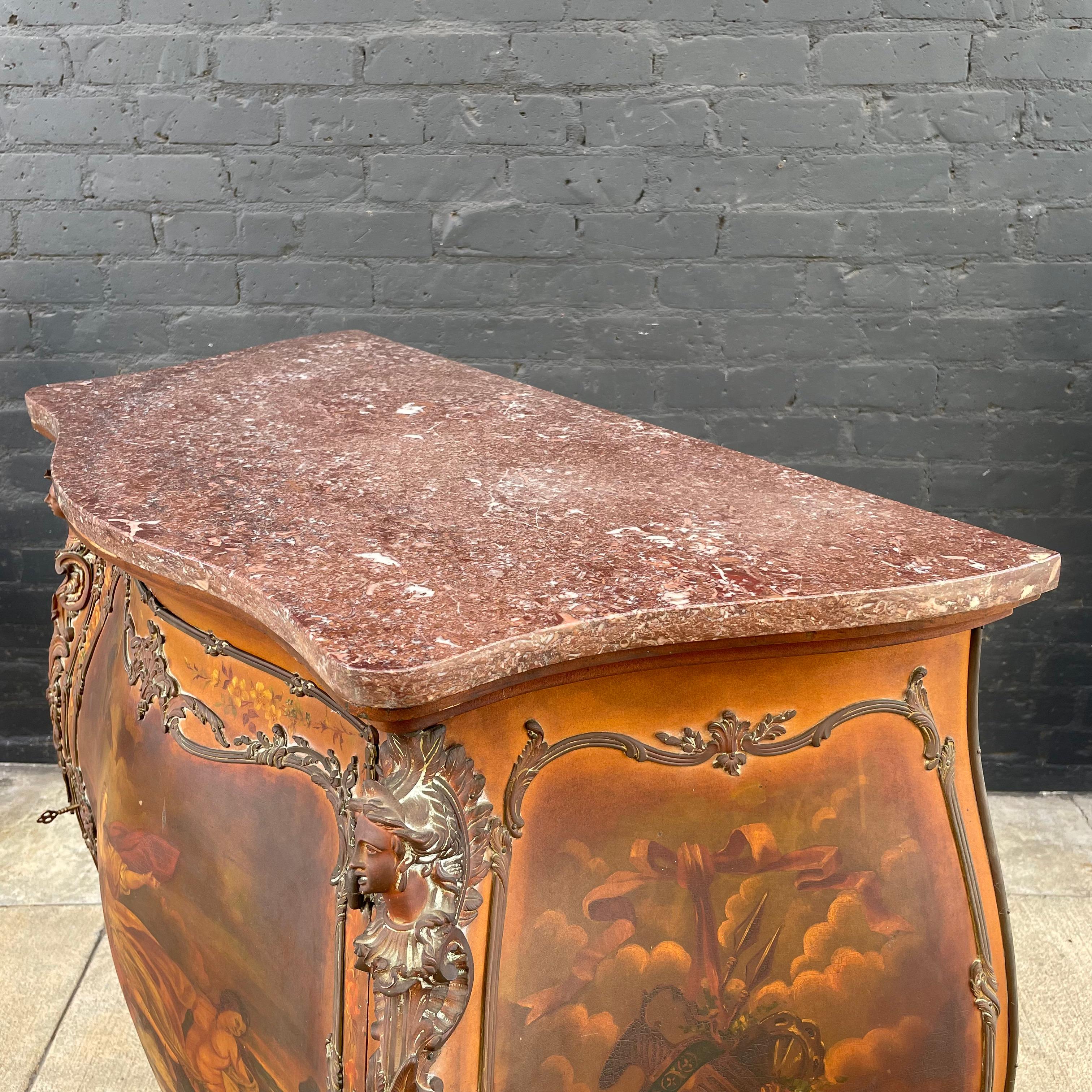 French 19th Century Louis XV-Style Bombay Chest For Sale 9