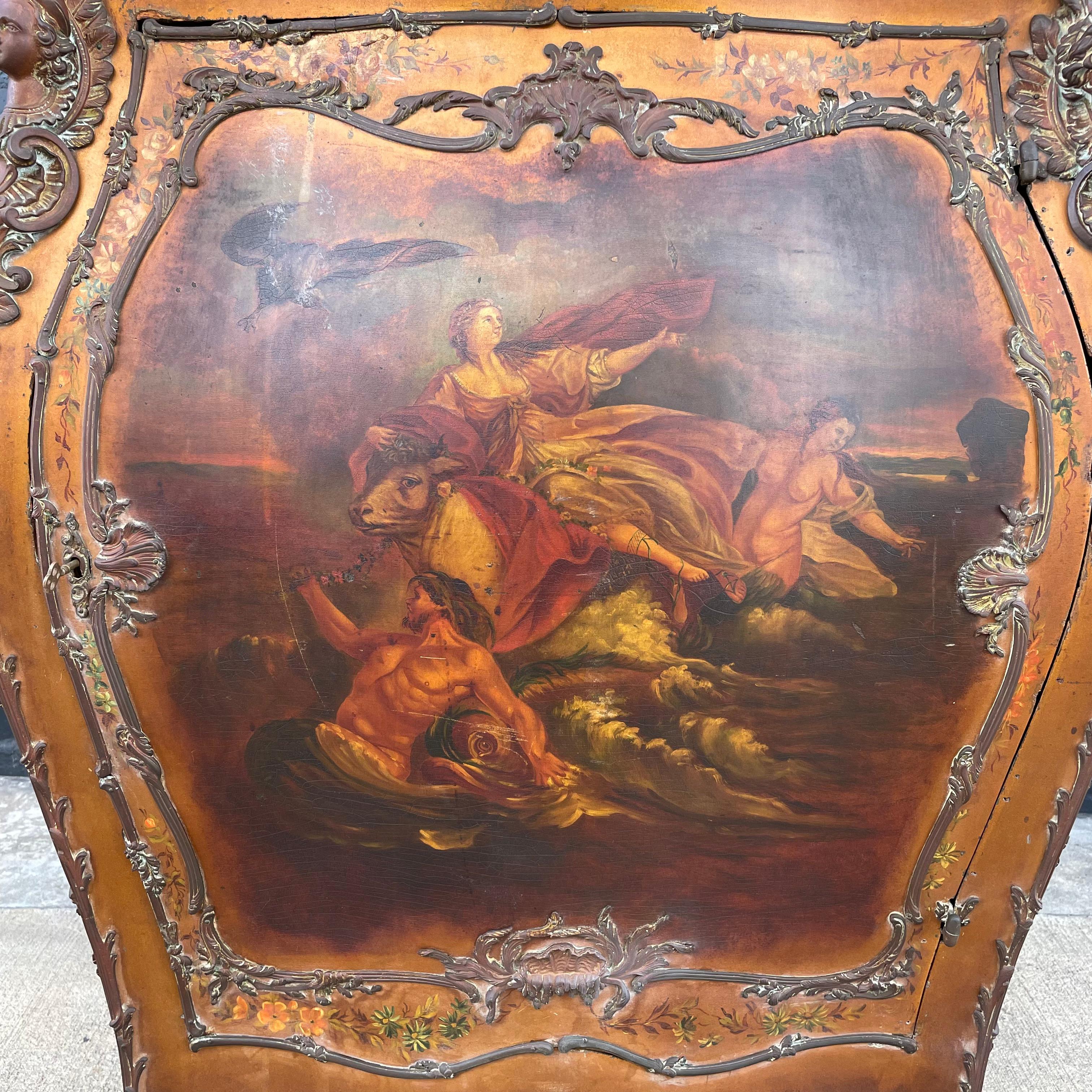 Coffre Bombay de style Louis XV du 19ème siècle français en vente 2