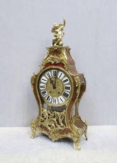 French 19th Century Louis XV Style Boulle Bracket Clock