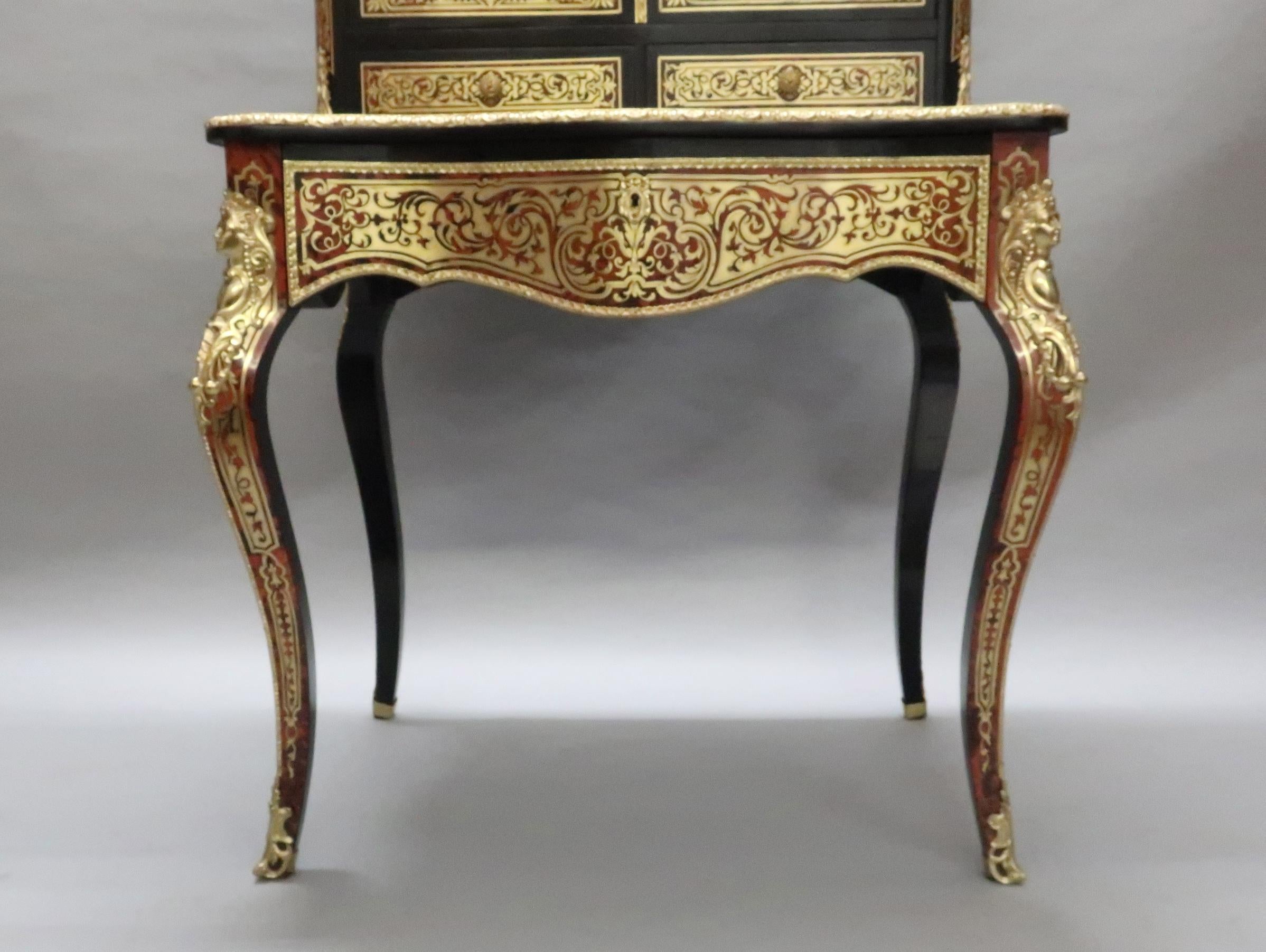 French 19th Century Louis XV Style Boulle Dressing Table For Sale 3