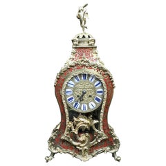 Antique French 19th Century Louis XV Style Boulle Mantel Clock