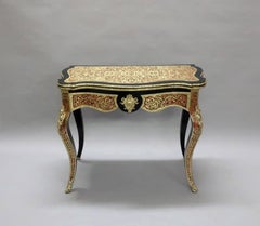 French 19th Century Louis XV Style Boulle Occasional Table