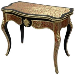 French 19th Century Louis XV Style Boulle Occasional Table