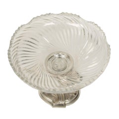 Tafelaufsatz aus Bronze und Baccarat-Kristall im Louis-XV-Stil des 19. Jahrhunderts