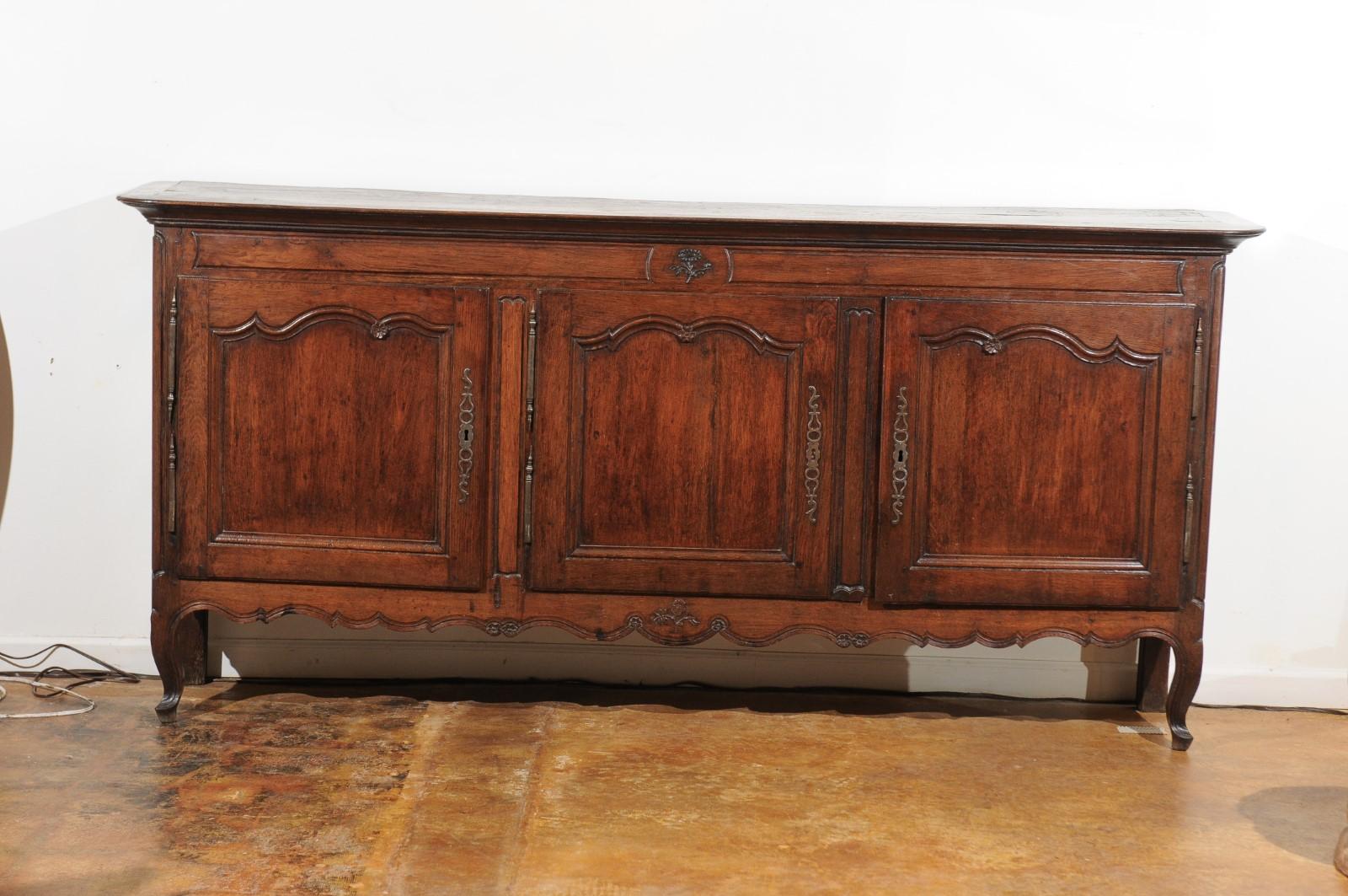 French, 19th Century Louis XV Style Chestnut Enfilade with Original Hardware 7