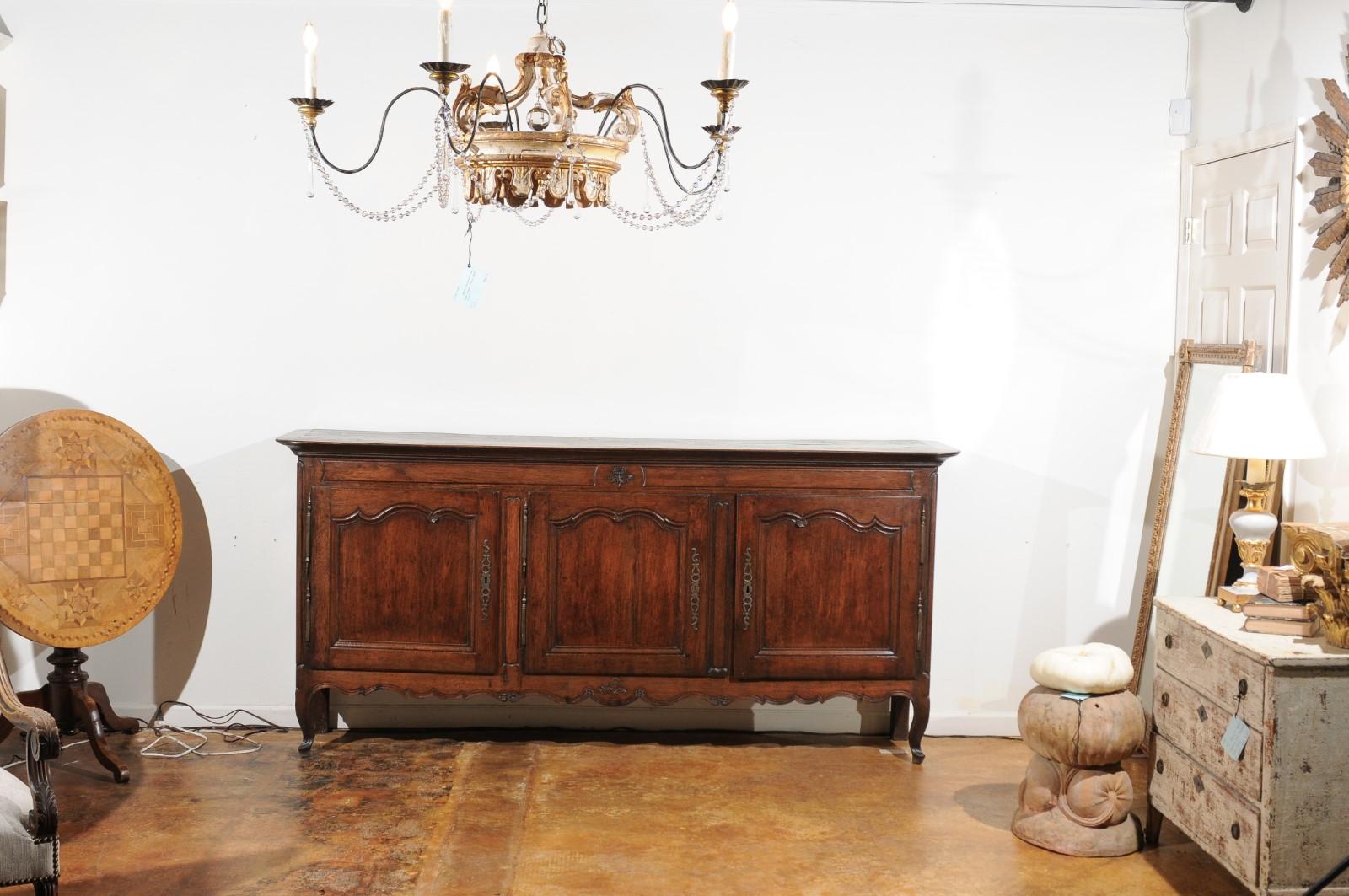 French, 19th Century Louis XV Style Chestnut Enfilade with Original Hardware 8