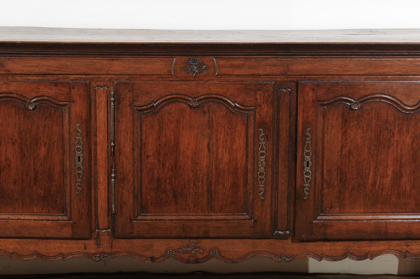 French, 19th Century Louis XV Style Chestnut Enfilade with Original Hardware 11